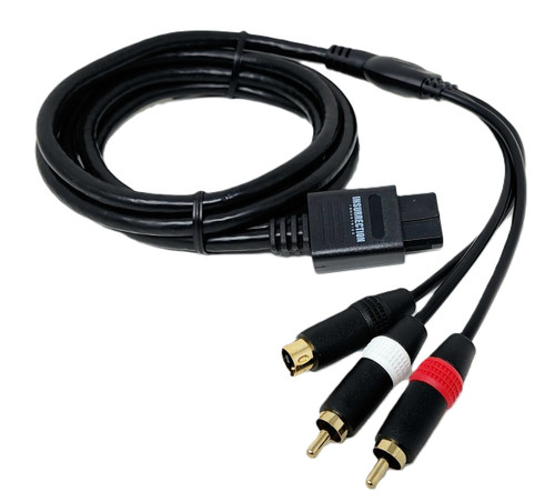 Double Shielded S-Video (Y/C) Cable for Super NES, Nintendo 64, and GameCube - Insurrection Industries