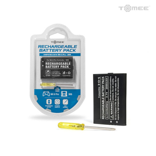 Rechargeable Battery Pack for Nintendo Switch Pro Controller, 3DS, and Wii U Pro Controller