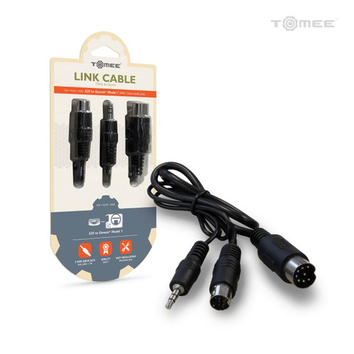 32X Connector Cable w/ Stereo Audio for Sega Genesis Model 1 - Tomee
