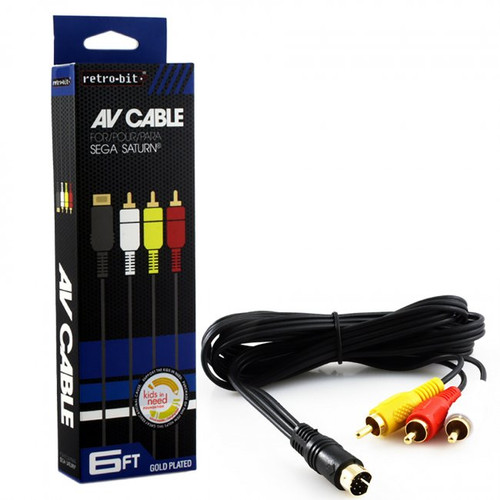 AV Cable for Sega Saturn - Retro-Bit