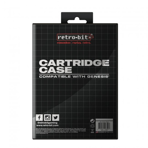 Retro Bit Cartridge Case for Sega Genesis and Mega Drive