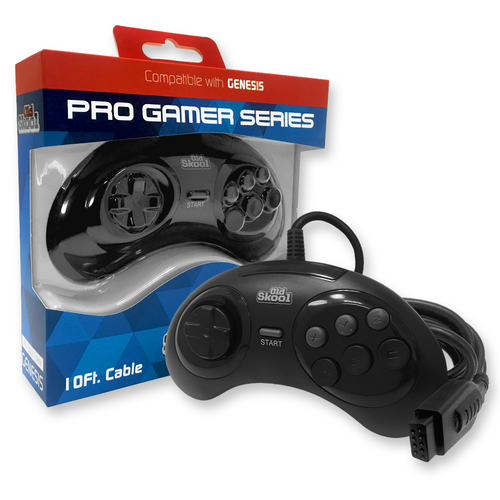 Pro Gamer Series 6-Button Controller for Sega Genesis - Old Skool