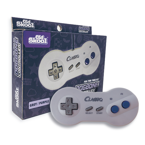 "Dogbone" Controller (Grey/Purple) for NES